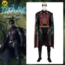 DC film Titans Robin Cosplay Costume de nuit super héros Robin Cosplay Costume complet Halloween Costumes pour hommes 