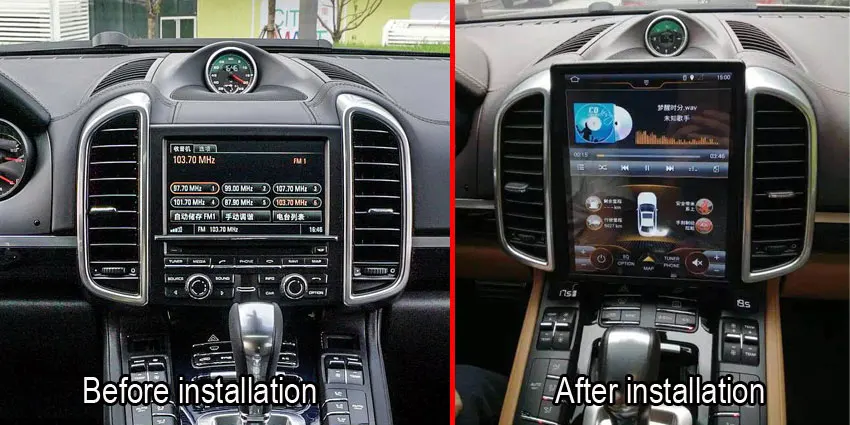 Flash Deal 10.4 inch Car Multimedia Player For Porsche Cayenne 2011-2016 Android 7.1 Ram 2G Rom 32G With GPS Navigation MP5 Bluetooth Wifi 1