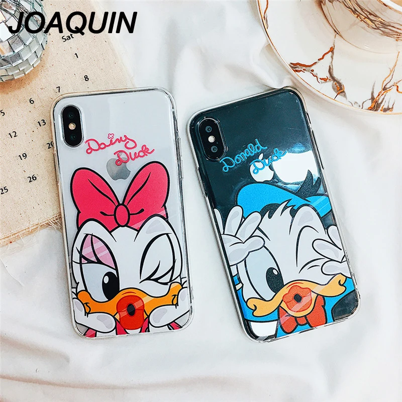 

For iPhone X Cute cartoon Mickey Mouse Minnie Donald Duck Daisy Winnie Pooh Bear Stitch Clear Soft Case For iPhone 8 6 6S 7 Plus