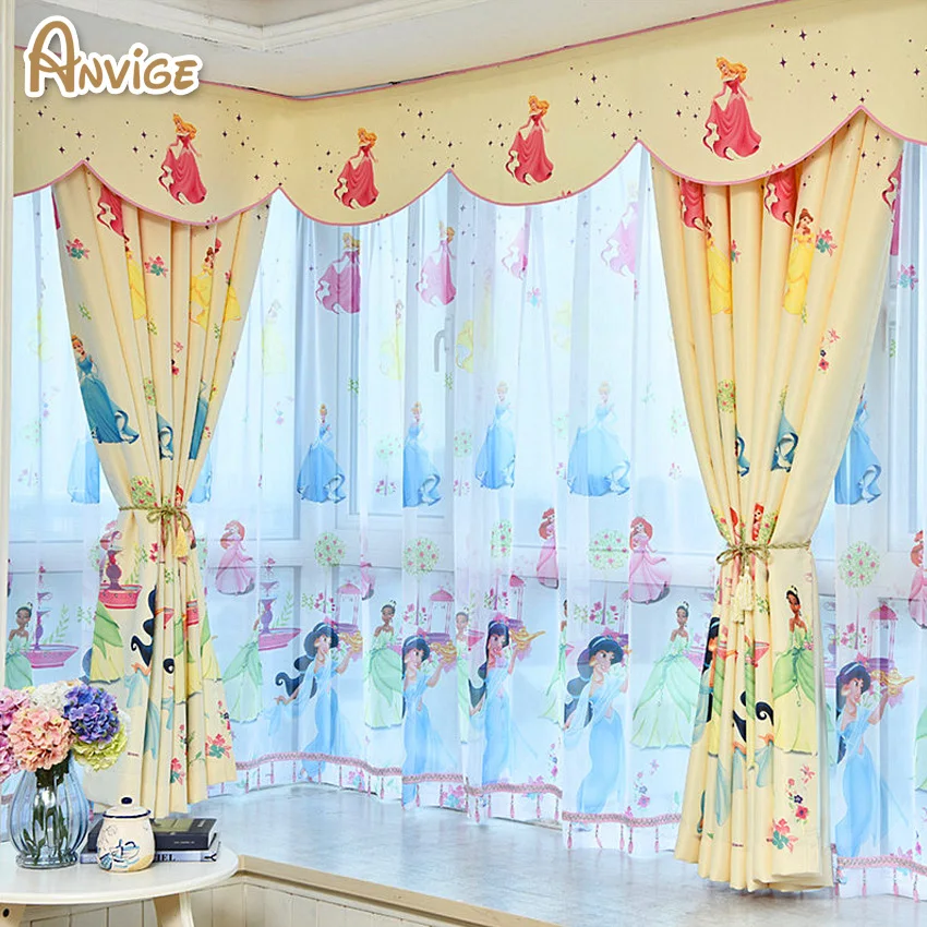 Eco friendly Child Cartoon Curtain Window Curtain Baby Customize