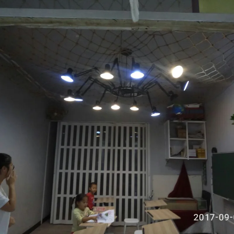 6/9/12/16 освещение студия Красный осьминог паук люстра творческая личность Офис