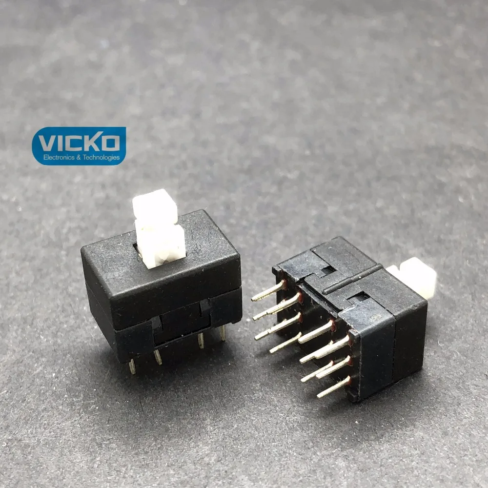 

[VK] Original import 8.5*13 button switch lock switch Yamaha vocal mixer console button 12 feet 12 pin 12p
