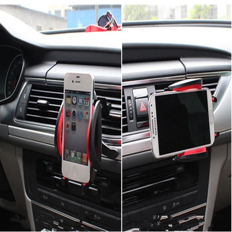 

car-styling Vehicle mounted mobile phone tuyere type bracket car accessories for Skoda octavia fabia yeti rapia superb octavia