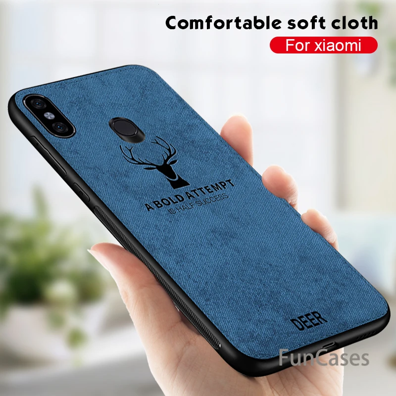 

Fabric Deer Case For Xiaomi Redmi Norte 5 Pro 7 6 Pro 6A 5 Plus 5A Case Classic Cloth Matte Skin Bumper Hard Back Soft Cover