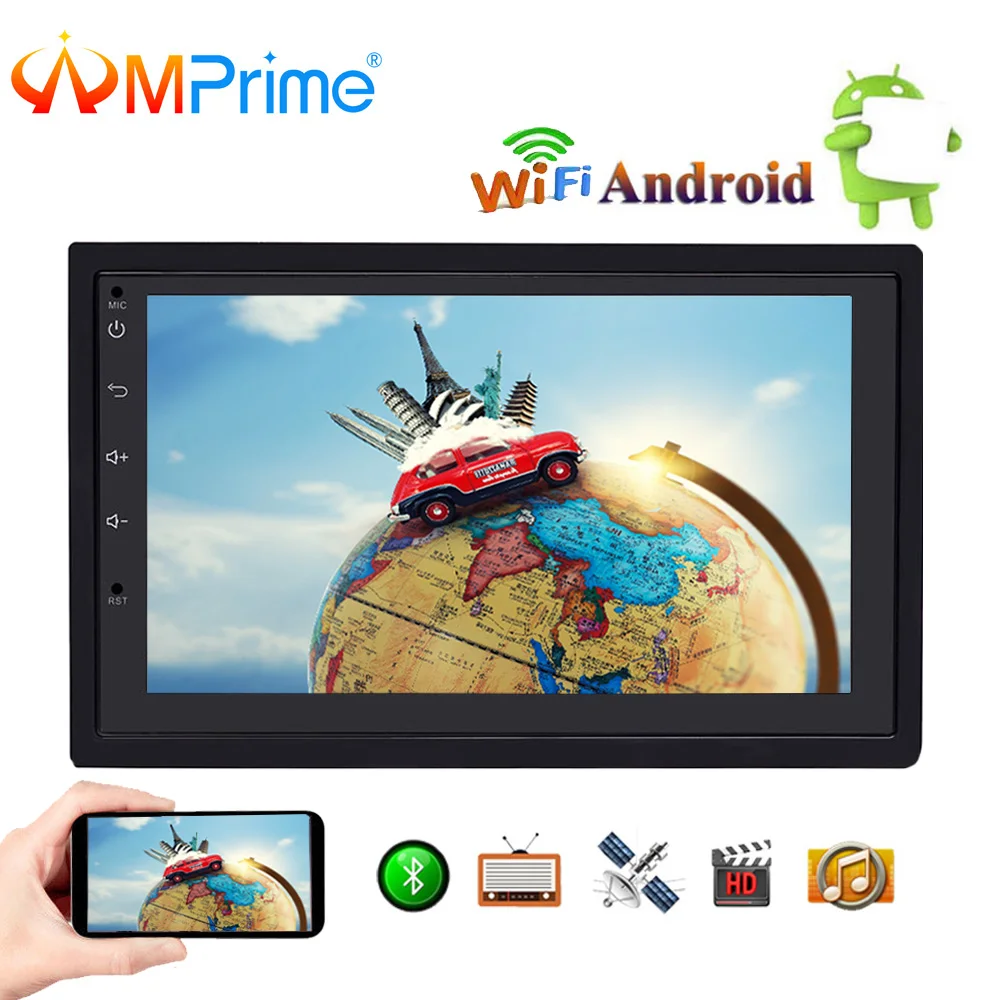 

AMPime 2 Din Car radio Player Android 7" LCD GPS Navigation Bluetooth Multimedia Car Audio Touch Screen Media Player For Nissan