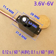 Toy Parts For RC Helicopter Model Airplanes Mini Steering Gear Micro Servo 6g Mini Micro Servo