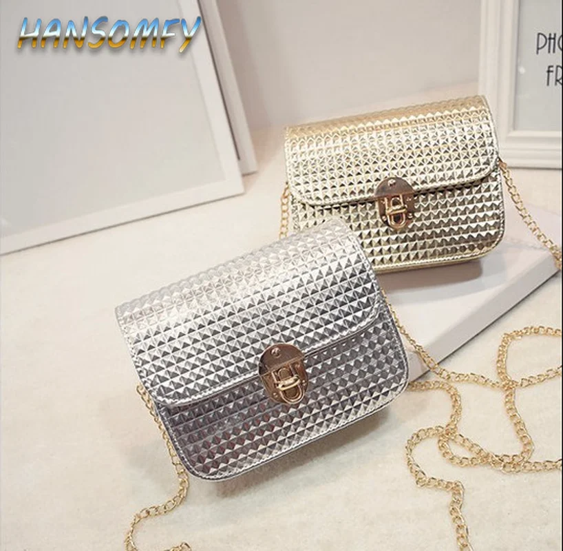 

HANSOMFY 2019 summer Messenger bag ladies pu handbags handbags luxury women bag ladies bag diamond lattice shoulder bag lz-49