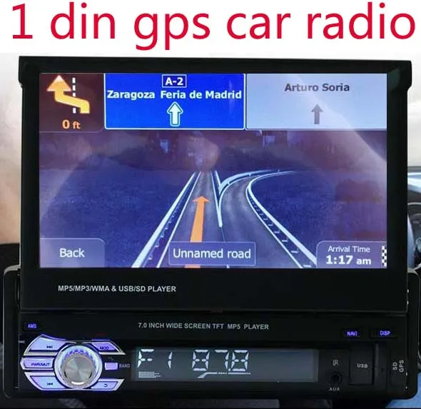 Discount 7" 1 Din Car DVD Player GPS Navigation Universal In-dash Detachable Front Panel Auto Radio Audio Stereo NO TV Function1Din 0 Discount 7" 1 Din Car DVD Player GPS Navigation Universal In-dash Detachable Front Panel Auto Radio Audio Stereo NO TV Function1Din 0