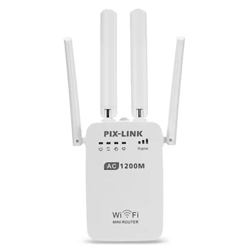 

1200 Mbps Home WiFi Wireless Repeater Signal Amplification Extender 4 Antenna