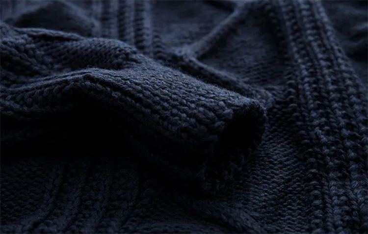 100% ручной работы из чистой шерсти водолазка Твердые вязать для женщин модные свободные длинный пуловер, свитер белый 6 видов цветов