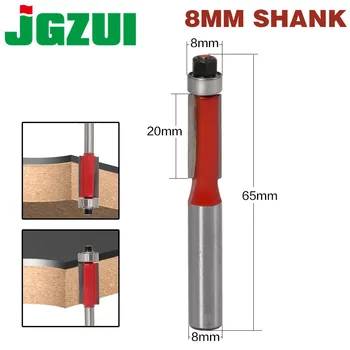 

1Pc 8 SHANK Flush Trim Router Bit End Bearing For Woodworking Cutting Tool