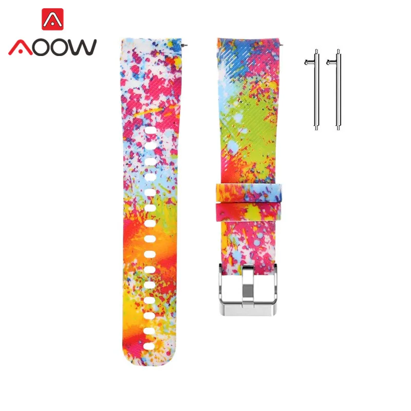 20 мм силиконовый ремешок для часов huawei Watch 2 Garmin Vivoactive 3 сменный ремешок браслет аксессуары для Galaxy 42 мм Шестерня S2 - Цвет ремешка: Colorful 8