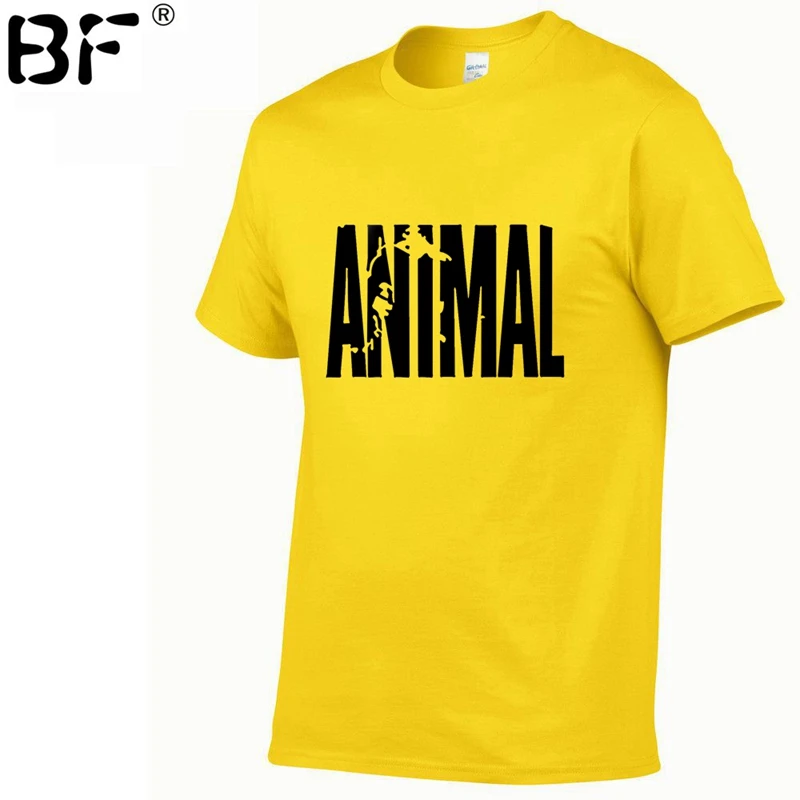

Animal print tracksuit t shirt muscle shirt Trends in 2018 fitness cotton brand clothes for men bodybuilding Tee large XXL