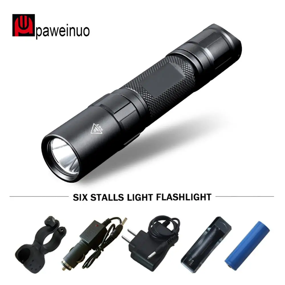 

Soldier led flashlight US imports CREE xml T6 wick flashlight torch 2m underwater waterproof lamp 1* 18650 use for 104 hours
