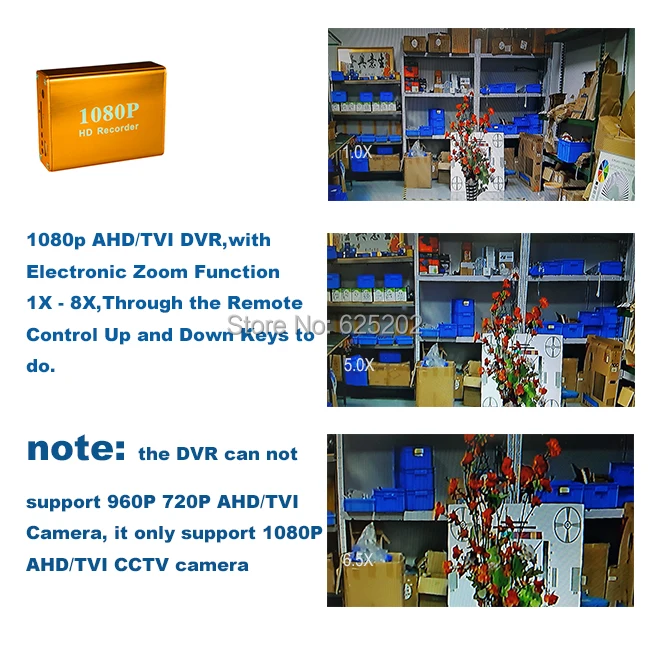 Стиль супер мини AHD/TVI 1080 P 2.0MP рекордер 1 Мобильный канальный DVR