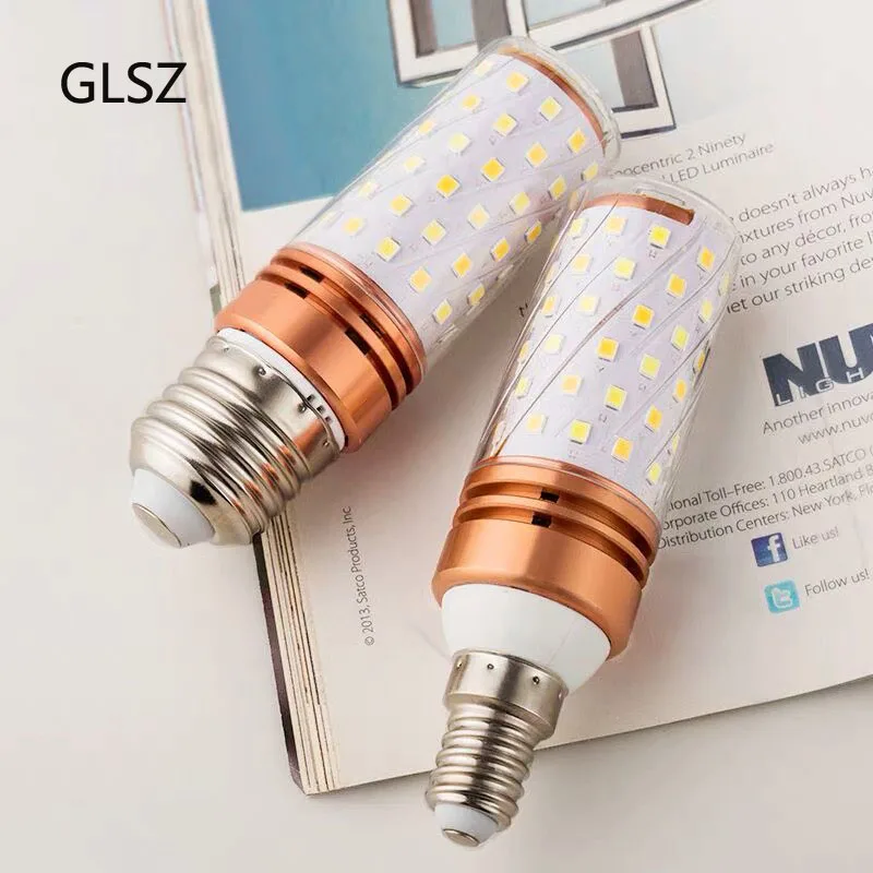 

GLSZ E27 LED Bulbs E14 LED Lamp SMD2835 Corn Bulb AC 220V 240V Chandelier Candle LED Light For Home Decoration Lighting