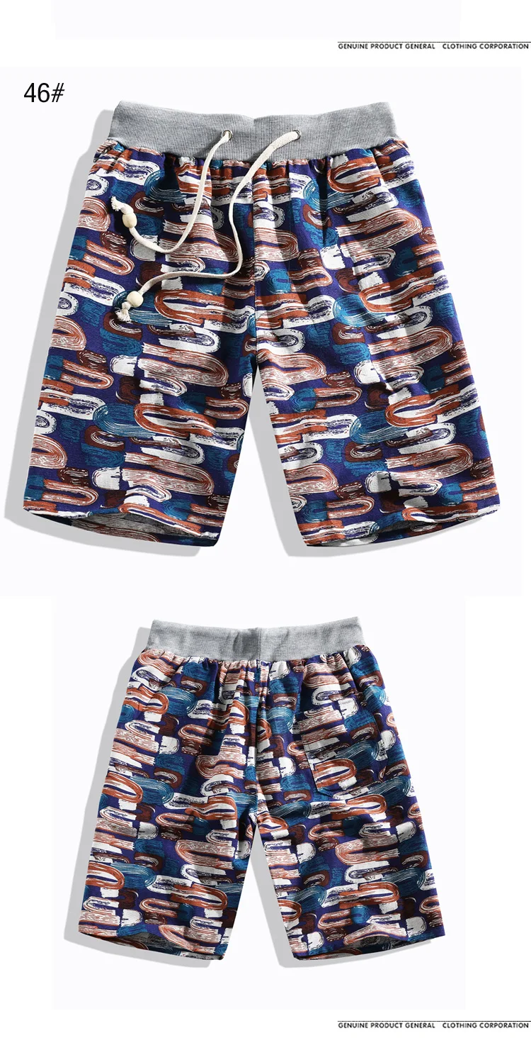 Летние мужские пляжные шорты 14 цветов с принтом из хлопка и льна повседневные шорты купальник с эластичной талией быстросохнущие шорты