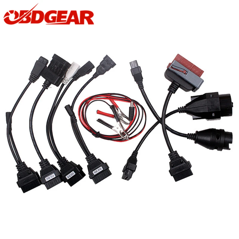 OBD2 OBDII полный набор автомобилей кабели сканирования 8 шт. автомобильный адаптер