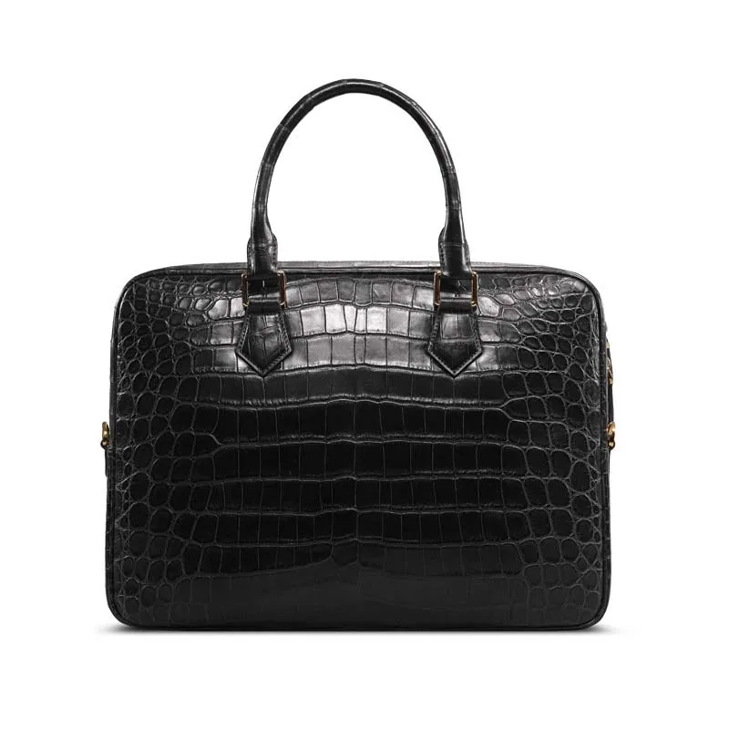 

Cestbeau Nile Crocodile belly man bag whole leather man bag leather business computer briefcase male