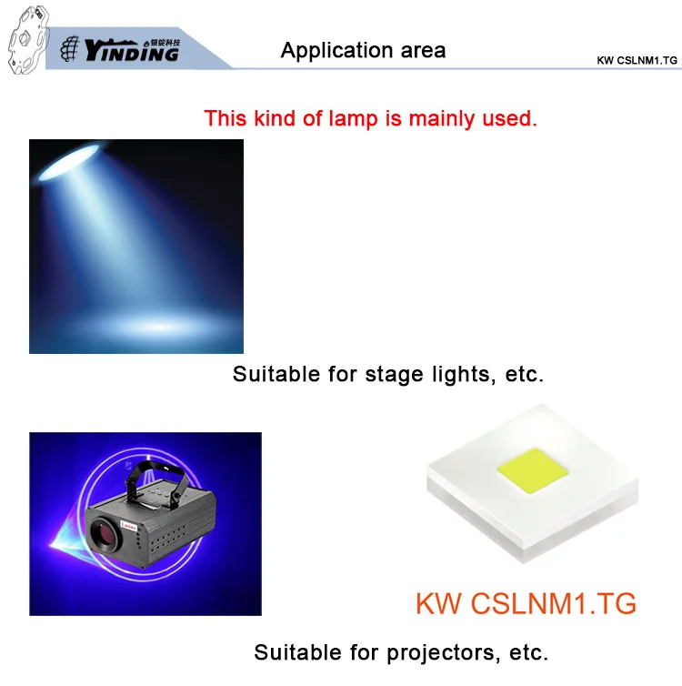 5 шт. OSRAM KW CSLNM1.TG 10 Вт Высокая мощность Светодиодная Вспышка светильник источник 6500 к холодный белый светильник проектор сценический светильник фитиль