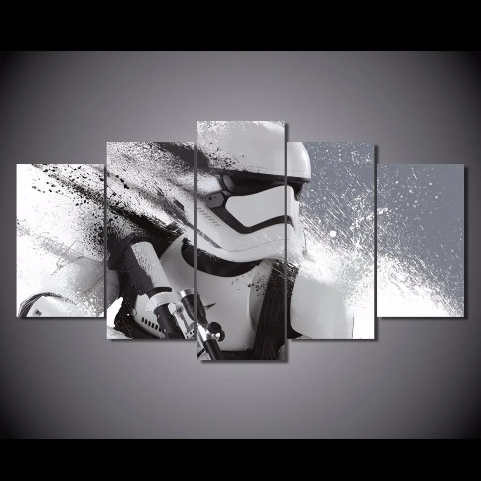 Star Wars Poster Stormtrooper Abstract Giclee Wall Art Print Colourful Movie Posters