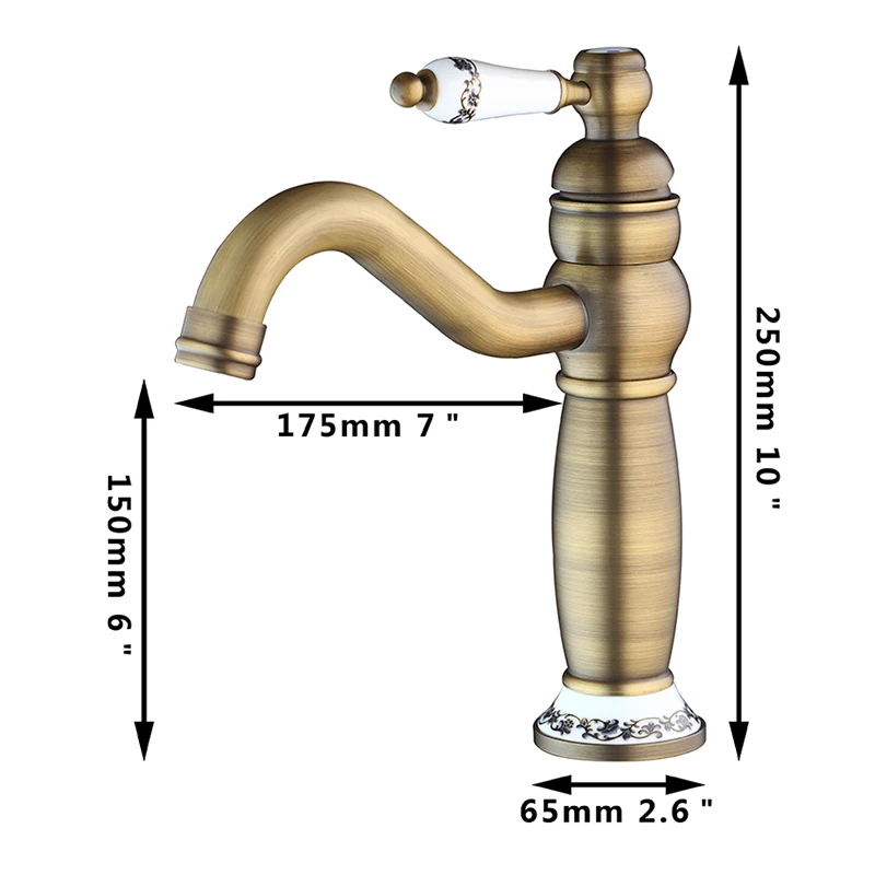JIENI, античная латунь, столешница, кран для ванной комнаты, кран для умывальника, поворотный кран с одной ручкой, смеситель для горячей и холодной воды