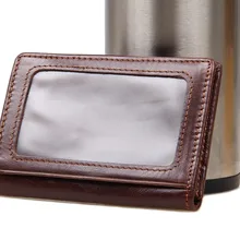 Nesitu Старинные Натуральная Кожа Держатель Кредитной Карты Мини Кошелек# M8078