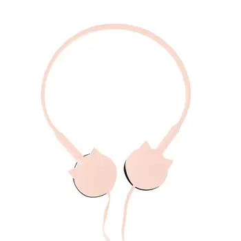 

KN-430 Cute Cat Headphones 1.2m Wired Head-Mounted 3.5MM Omnidirectional Cartoon Stereo With Microphone Cute Headphone Cat Style