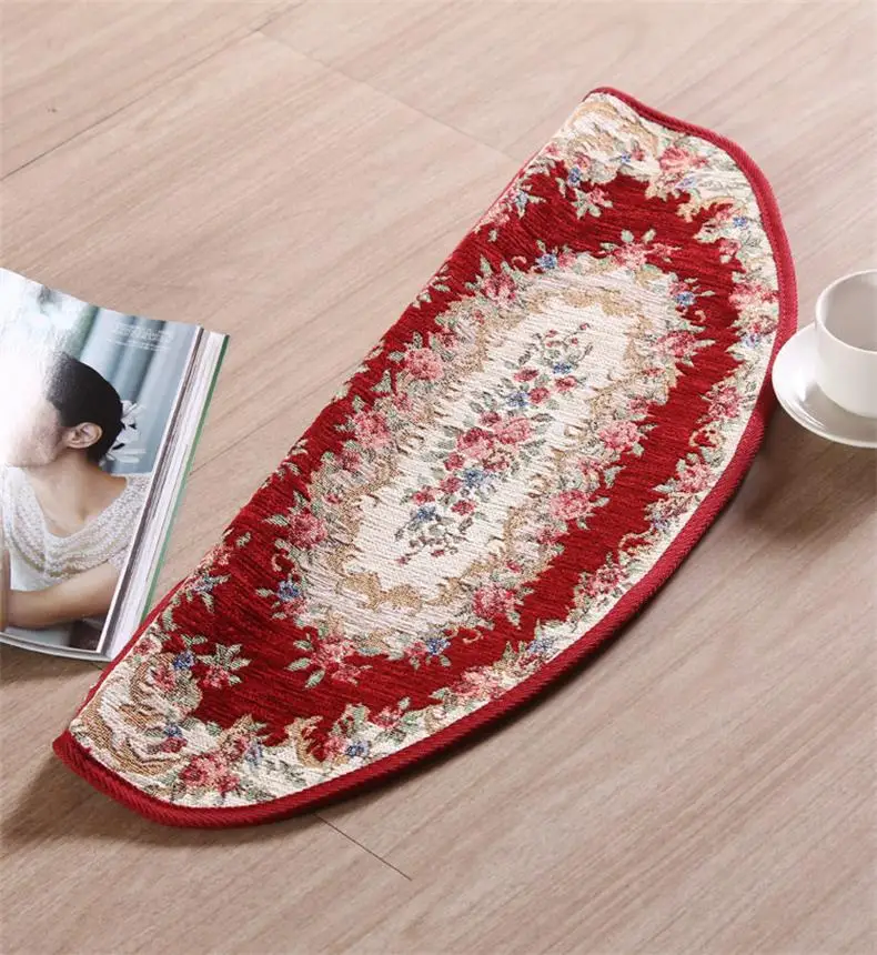 24X75CM European Jacquard Stairs Carpet Mat Anti-Slip Bathroom Carpet Hotel Stair Rug Home Entrance/Hallway Doormat Floor Rug 24X75CM European Jacquard Stairs Carpet Mat Anti-Slip Bathroom Carpet Hotel Stair Rug Home Entrance/Hallway Doormat Floor Rug