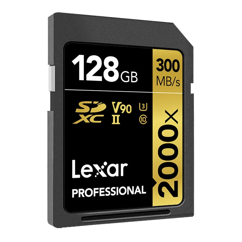 Lexar SD Card Professional 2000x High Speed 300MB s SDXC UHS II U3 Class 10 Flash 3