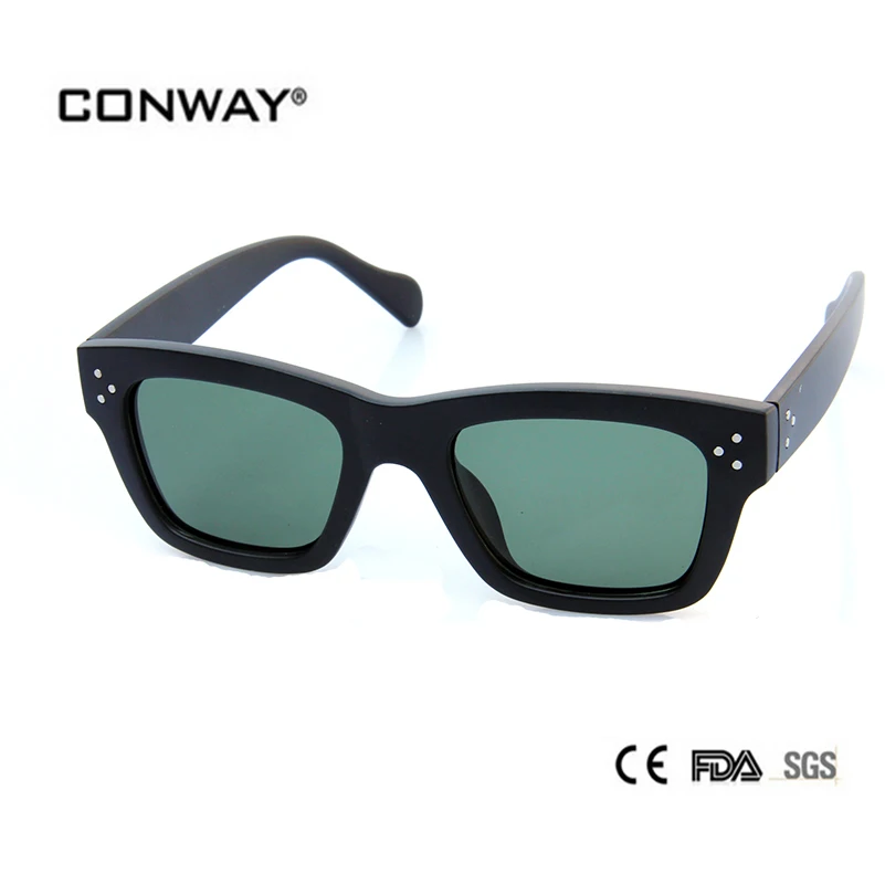 

CONWAY 2017 Fashion Polarized Sunglasses Brand Designer Sun Glasses Women Polaroid lenses Goggle Sunglasses PC00603