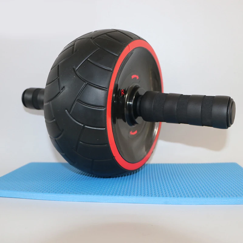 

Abdominal Wheel Ab Roller Trainer with Training Knee Pad Mat Fitness Equipment Gym Exercise Men Body Building