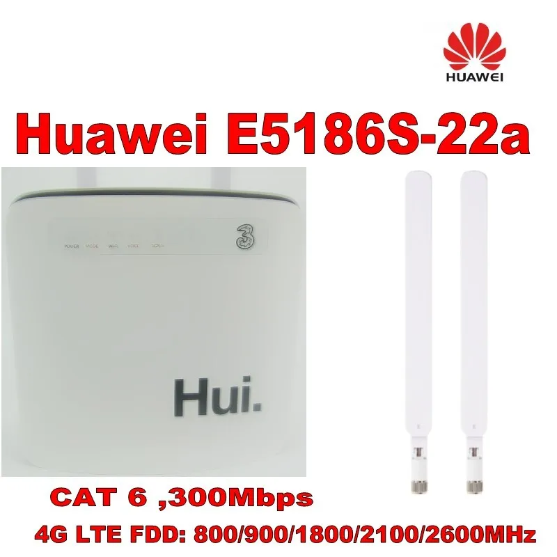 Разблокированный huawei E5186 Cat6 300 Мбит/с E5186s-22a LTE 4g беспроводной маршрутизатор 4g FDD TDD cpe беспроводной маршрутизатор