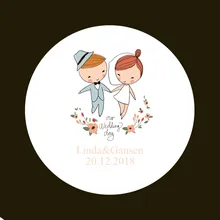 100 шт. пользовательские Стикеры и индивидуальный логотип свадьбы Стикеры s ваш собственный дизайн Стикеры s персонализированные Стикеры s Boda