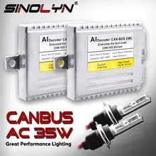 EMC ksenonowe błąd Canbus darmowa zestaw do przeróbki na ksenon D2S H7 H1 H3 H11 9005 D2H AC balast dla reflektorów światła przeciwmgielne 4300K 6000K 8000K