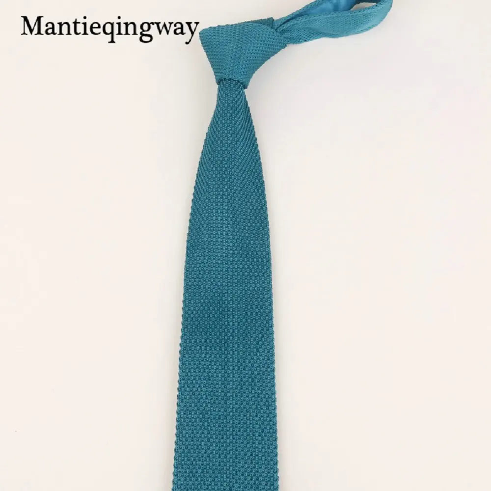 100 Mantieqingway Brnad 7 см широкие Вязаные Галстуки для мужчин Свадебный Вязаный Галстук для мужчин s вязание шеи галстуки галстук тонкий Gravatas corbatas - Цвет: 100