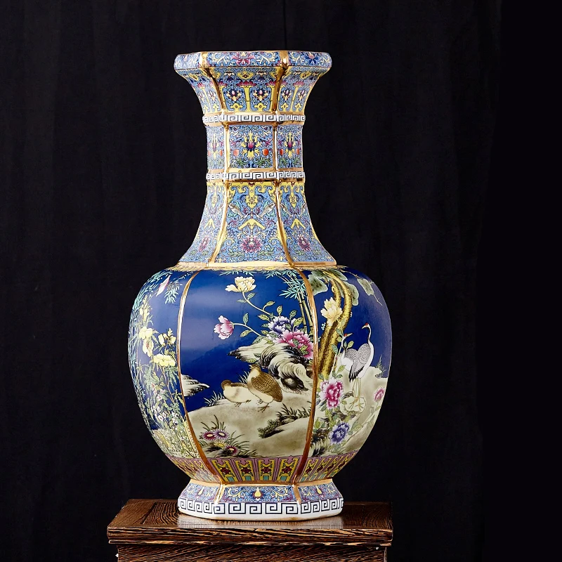 Jingdezhen Ceramics Imitation Of Qianlong Year Antique Vase Chinese