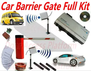 

HIGH END Car Barrier Gate Full kit with Single channel Entry+Exit Both Control by 0~8 meters Antenna reader+Network controller k