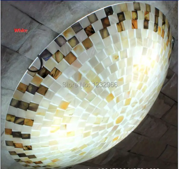 

Indoor Lighting Mosaic Seashell LED Ceiling Lights D40 D50CM Home LED Ceiling Lamps Decoration for Home Lighting