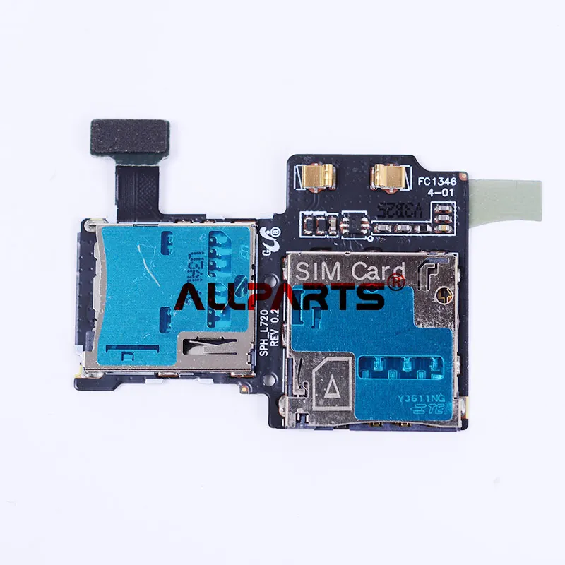 

Original SD SIM Card Reader Flex Cable For Samsung Galaxy S4 i9500 i9505 Micro SD SIM Card Tray Slot Holder Reader Flex Cable