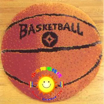

Free Shipping Diy rug carpets of living diy unfinished crocheting yarn matlatch hook rug Latch Hook Rug Kit Floor Mat Basketball