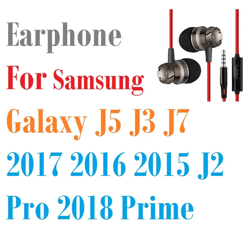 3,5 мм для наушников samsung Galaxy J5 J3 J7 2017 2016 2015 J2 Pro 2018 премьер Динамик гарнитуры Fone де ouvido наушники с микрофоном