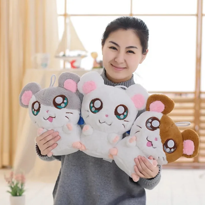 

40cm Kawaii Big Eyes Plush Hamtaro Hamster Toy Stuffed Hamster Doll Toys Children Gifts Birthday Gifts