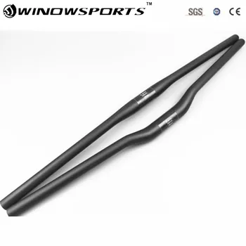 

Winowsports cheap carbon fiber mtb flat handlebar mountain bike rise handlebar UD Matt or glossy finish for carbon moutain frame