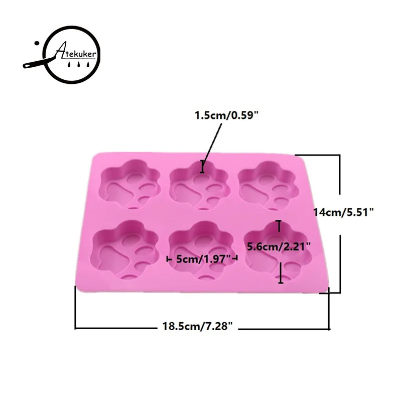 Atekuker силиконовые формы в форме когтей животных для выпечки тортов Кондитерские инструменты Пудинг Желе DIY Форма мыла ручной работы