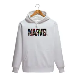 2019 Новая мода толстовки MARVEL хип хоп для мужчин s бренд письмо печати с капюшоном пуловер худи Толстовка Тонкий marvel