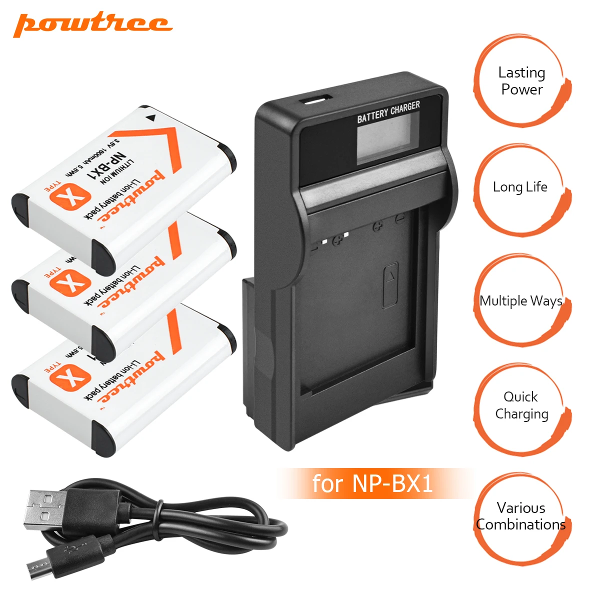 3 пакеты NP BX1 NPBX1 литий ионный Батарея + 1 Порты и разъёмы зарядное устройство с