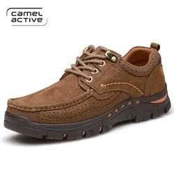 Camel Active/брендовая дышащая Мужская Уличная обувь ручной работы, модельные туфли наивысшего качества, мужская обувь на плоской подошве