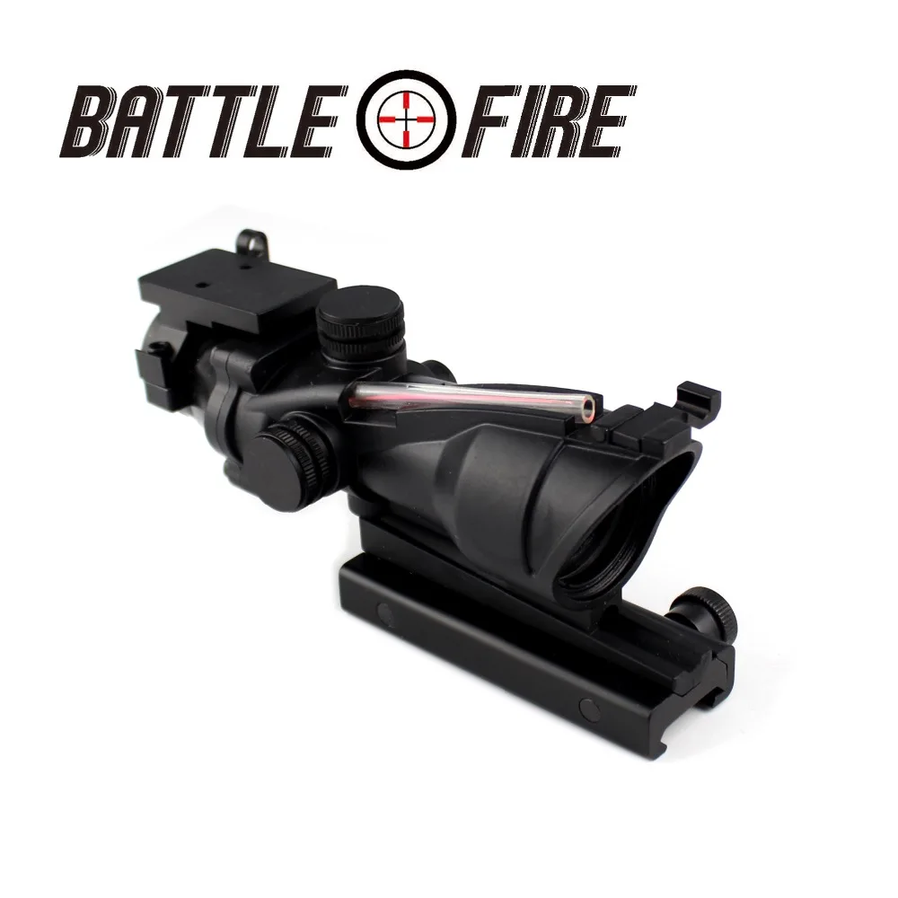 4X32 True Fiber power NO need battery self Illumination Reticle Optics