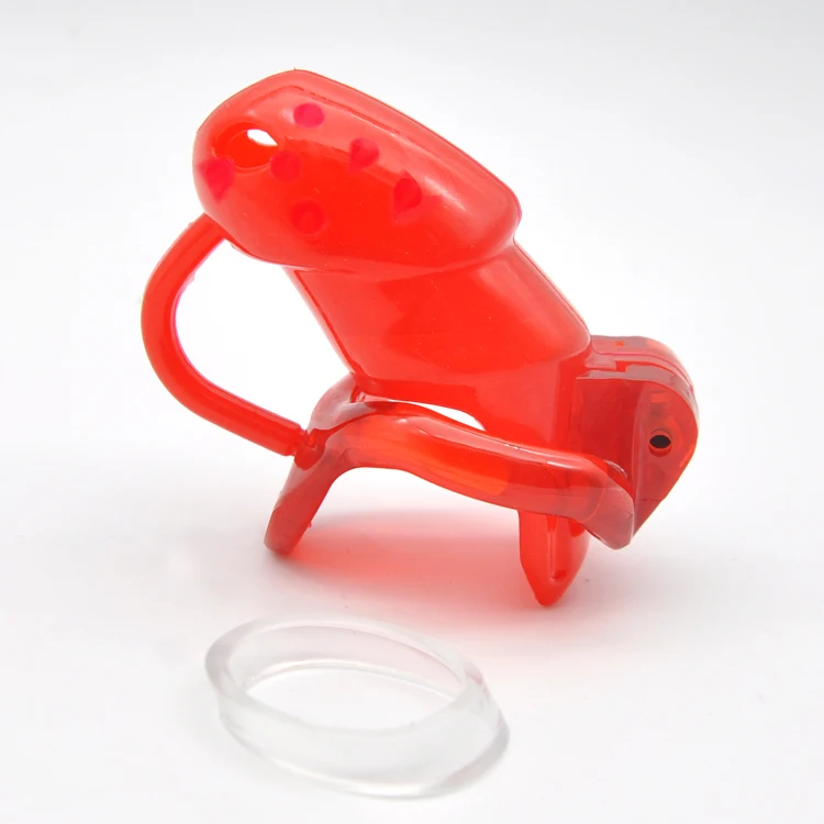 HT v3 Cock Cage Penis ring Male Small/Standard barbed Silicone With fixed Resin Ring Chastity Device Adult Sex toys A362-4 | Красота и